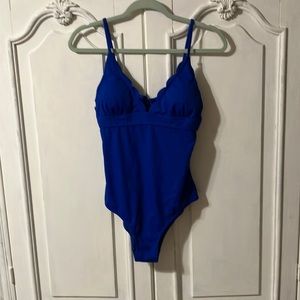 Blue one piece swimsuit suit size Medium women’s